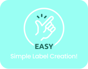 image that says simple label creation