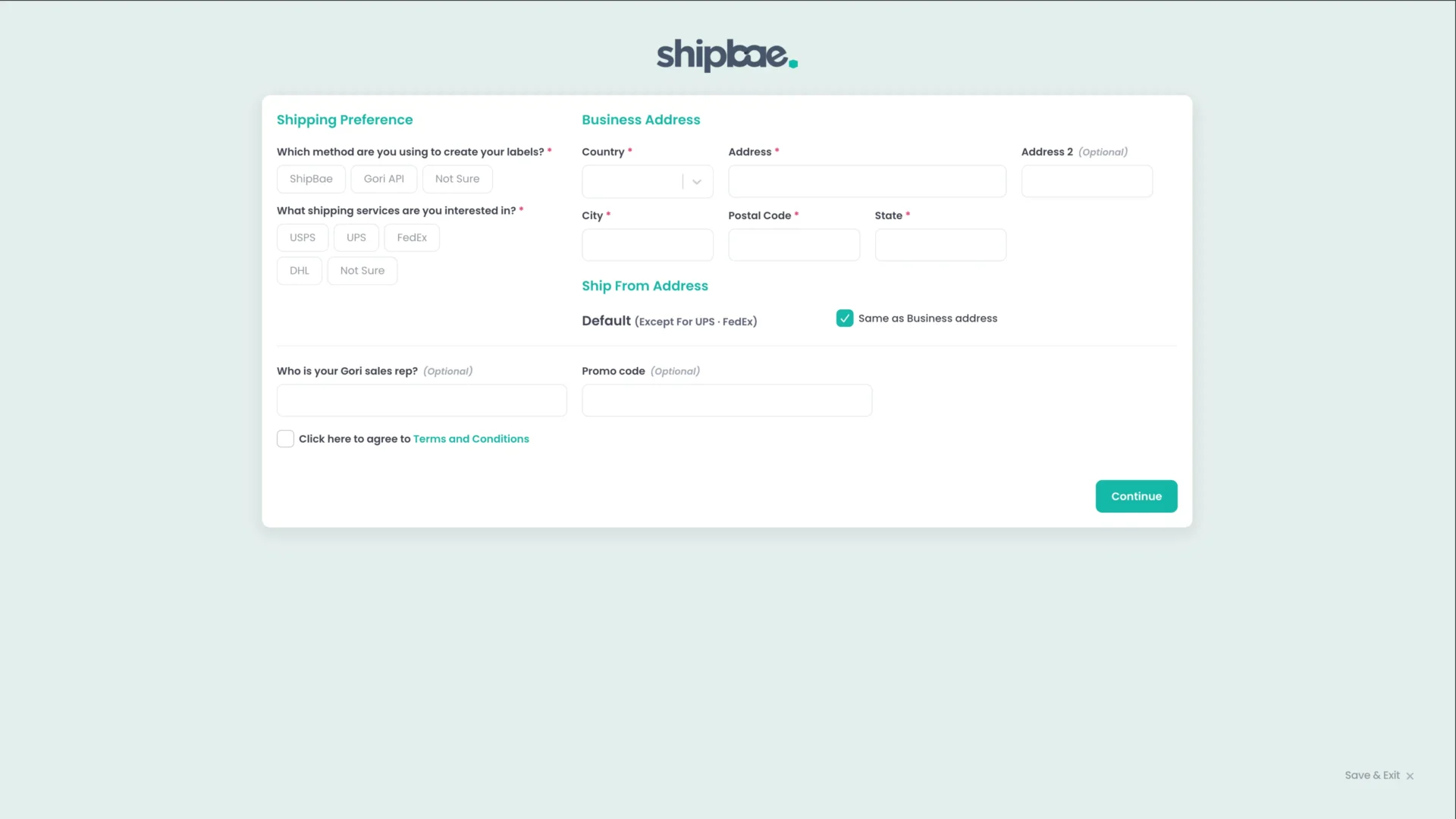 Simplified Onboarding