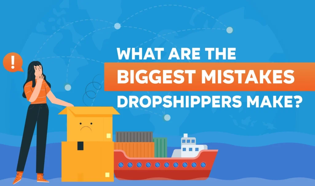 A woman is surprised after learning about the biggest mistakes made by dropshippers.
