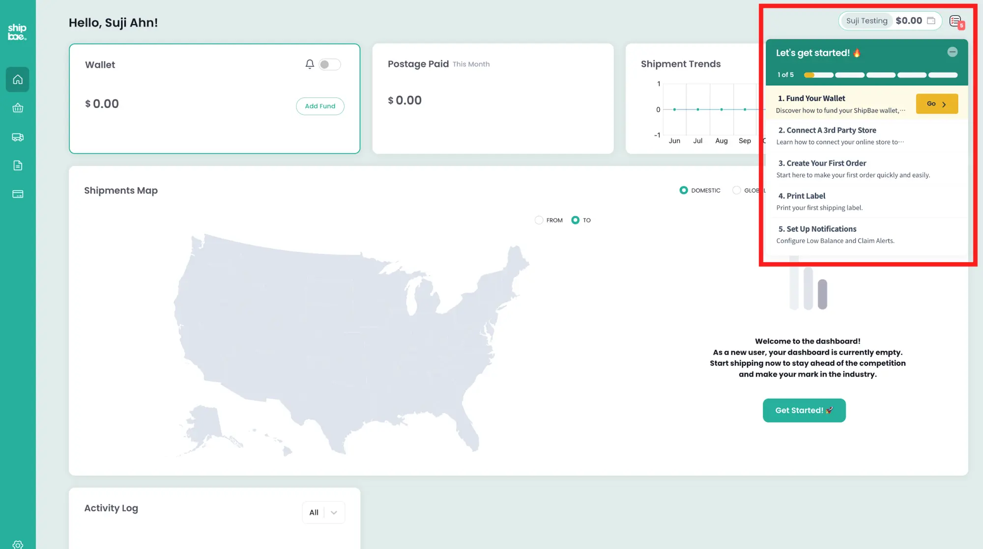 redesign onboarding step
